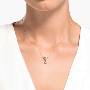 NEW Swarovski Lifelong Heart Pendant White, Rose gold-tone plated
